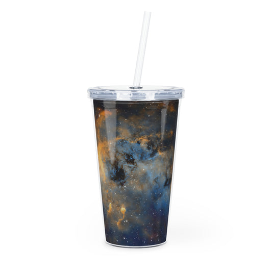 Tadpole Nebula (IC 410) Plastic Tumbler with Straw - 20oz