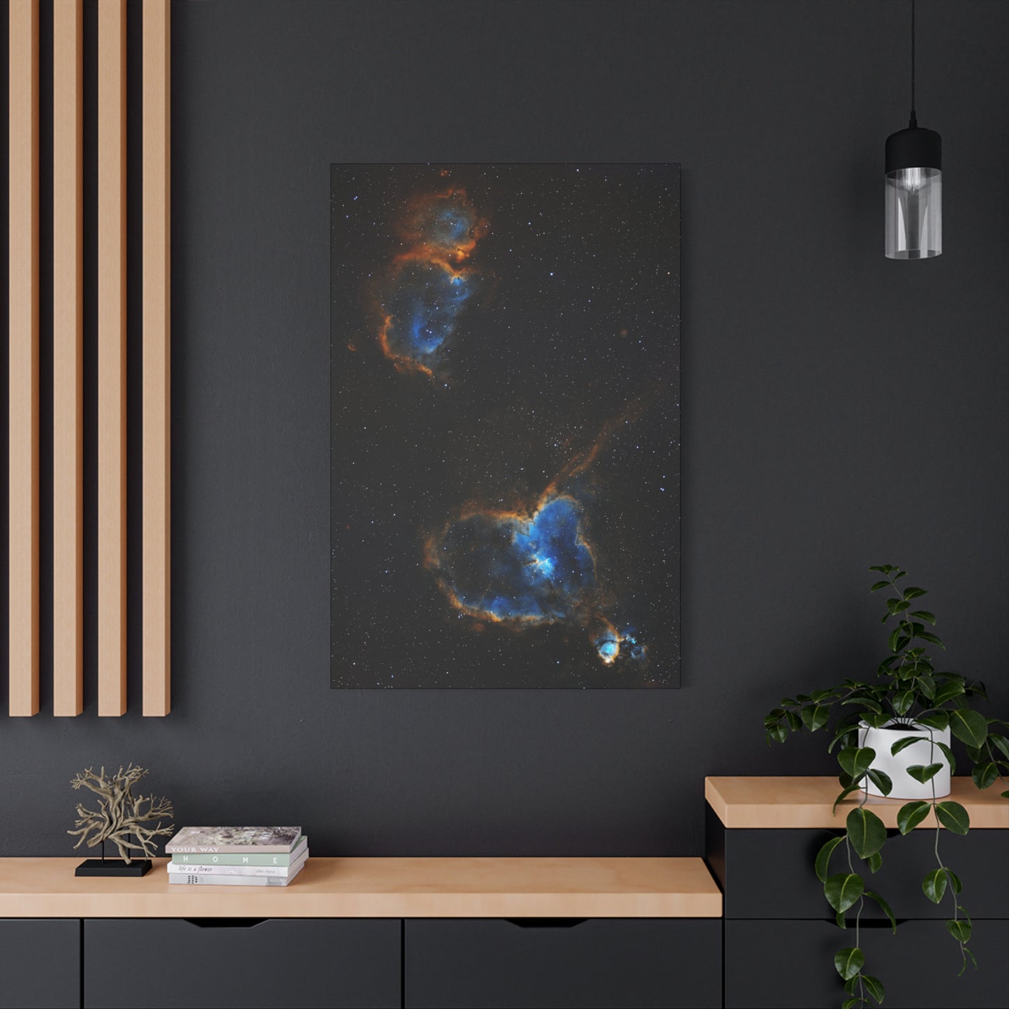 Heart and Soul Nebula on Canvas