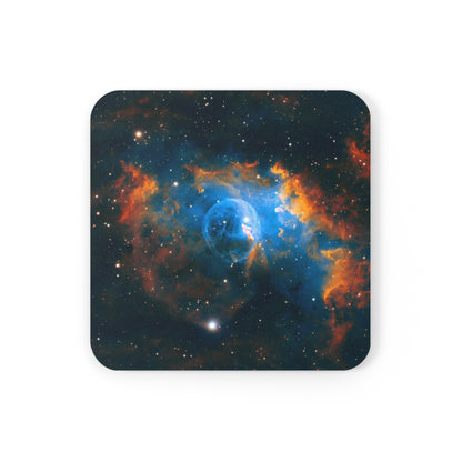 Bubble Nebula Cork-Back Coaster (1 Piece)