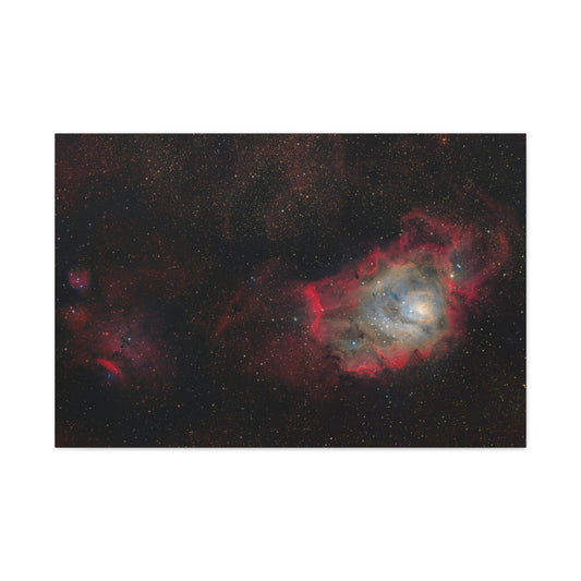 M8 - Lagoon Nebula on Canvas