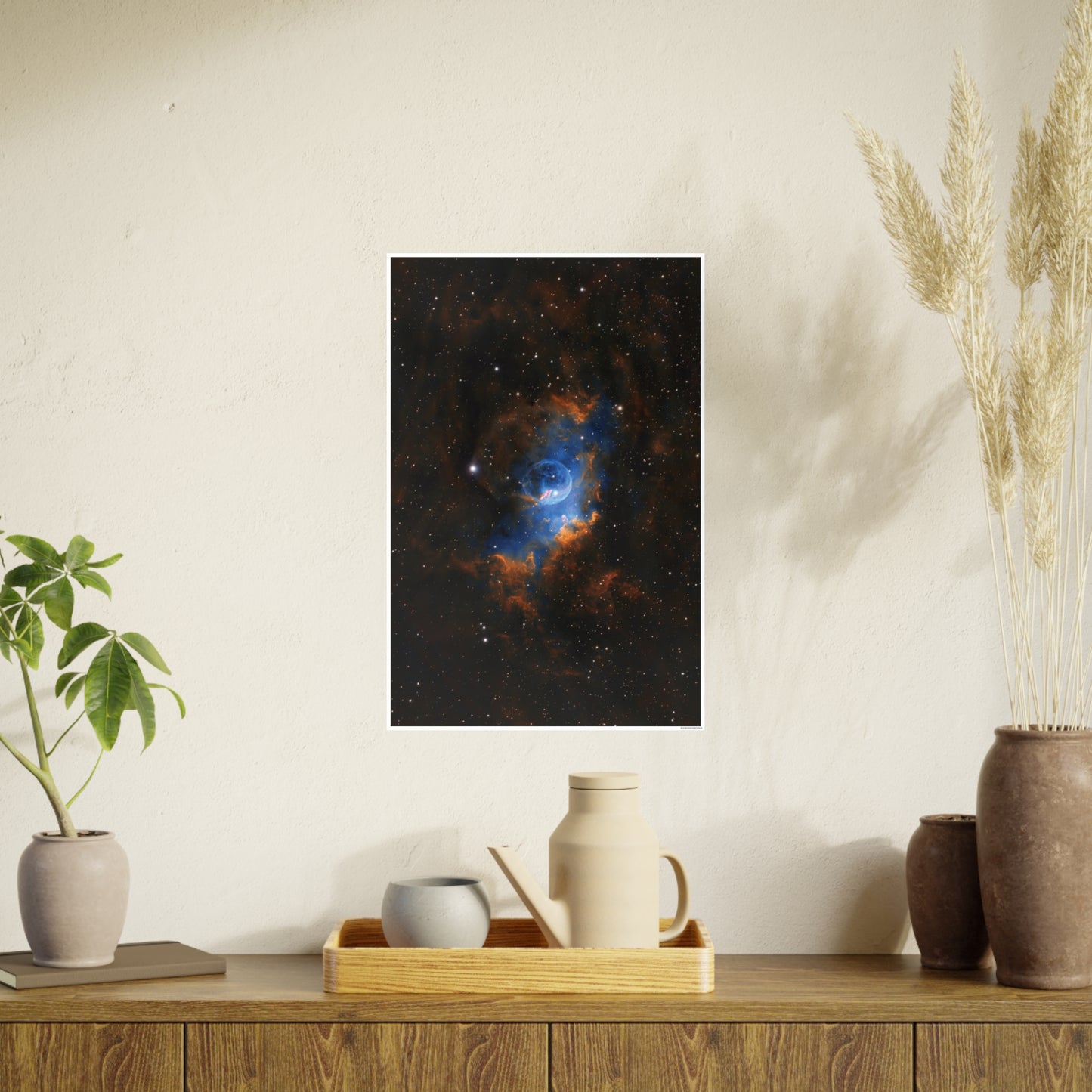 Bubble Nebula (NGC 7635) Vertical Satin Finish Posters