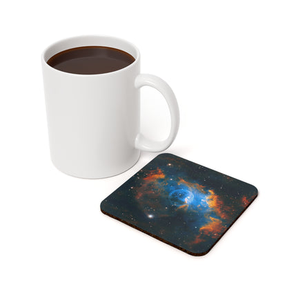 Bubble Nebula Cork-Back Coaster (1 Piece)