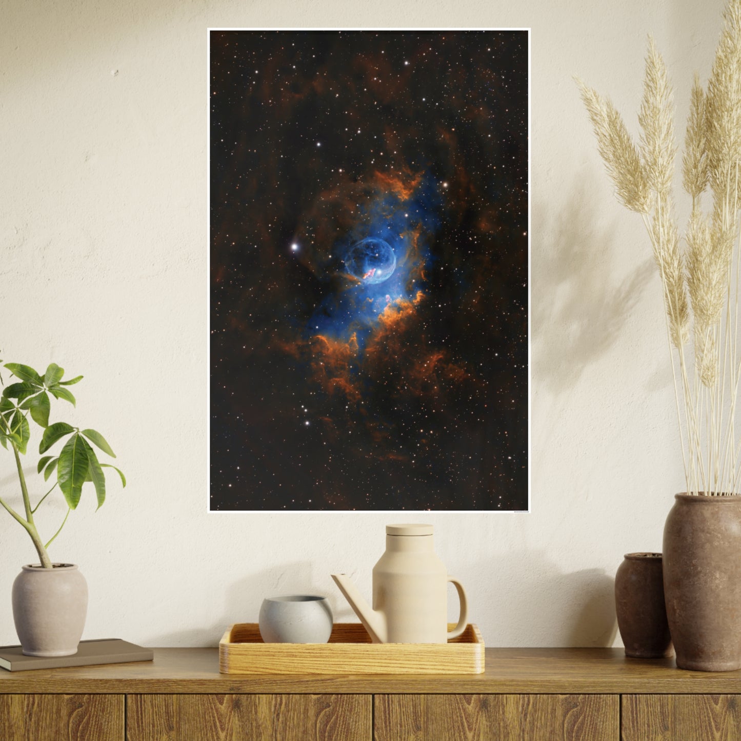 Bubble Nebula (NGC 7635) Vertical Satin Finish Posters