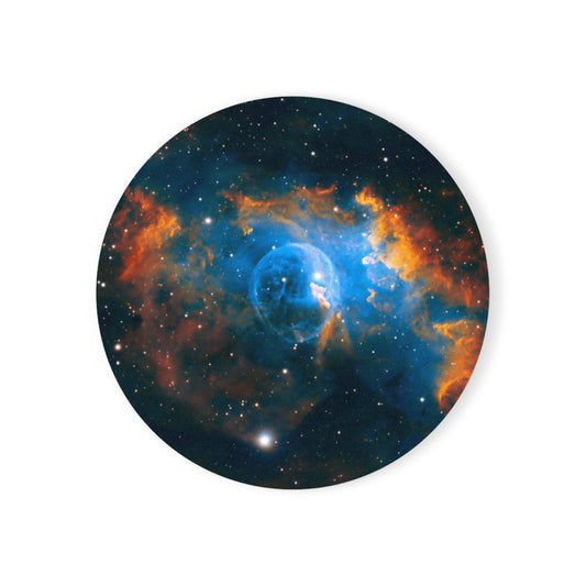 Bubble Nebula Cork-Back Coaster (1 Piece)