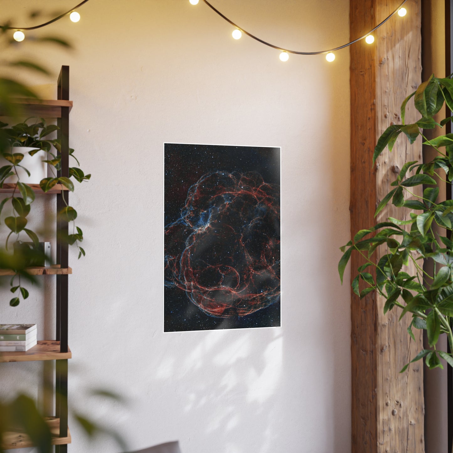 Spaghetti Nebula (Sh2-240) Vertical Satin Finish Posters